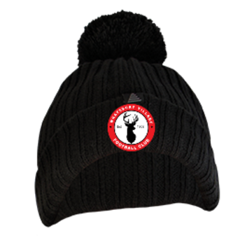 Fleece Lined Bobble Hat (Embroidered Badge)