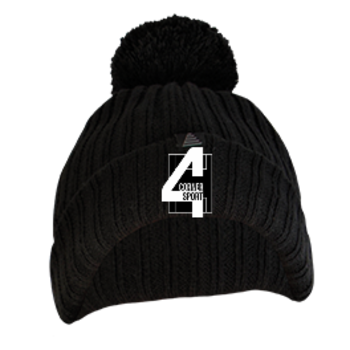 Fleece Lined Bobble Hat (Embroidered Badge)