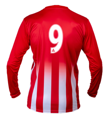 Under 13's only (Printed Badge) Red/White