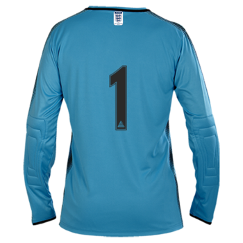 Club Goalkeeper Shirt - Fluo Sky/Black (Embroidered Badge, Sponsor & Back Number)