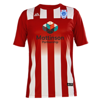 Short Sleeved Home Shirt (Embroidered Badge and Mattinson Sponsor)