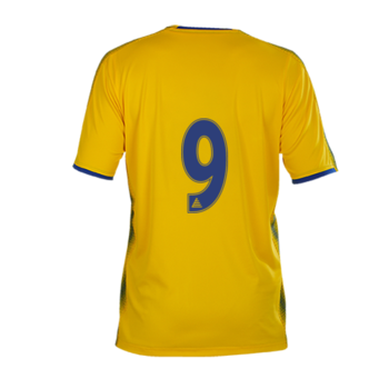 Club Genoa Shirt (Printed Badge) Yellow/Royal