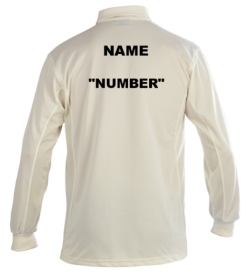 Club Long Sleeve Cricket Shirt (With Plain Numbers)