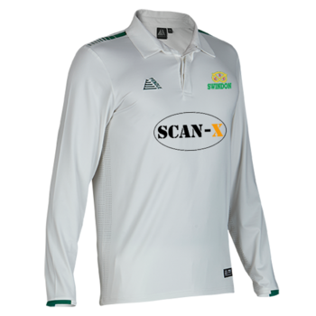 Club Long Sleeve Cricket Shirt (Embroidered Badge and Sponsor)