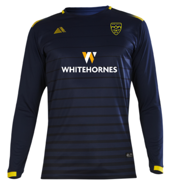 Club Shirt (Embroidered Badge) Navy/Yellow