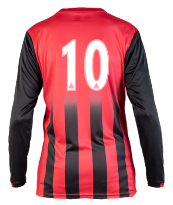 Club Roma Shirt (Printed Badge & Number) Red/Black