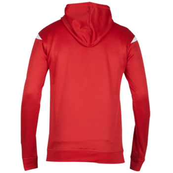 Red Fitted Hoodie (With Squad Number, Initials & Printed Badge)