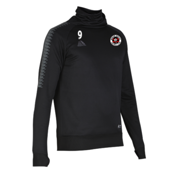 Players High Neck Sweatshirt (With Printed Badge and Number)