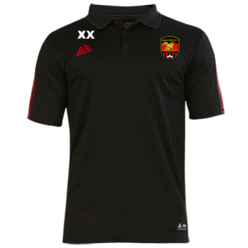 Club Inter Polo Shirt - Black/Red (Printed Badge)
