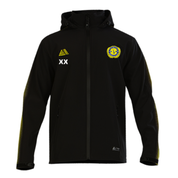 Club Inter Rain Jacket - Black/Yellow (Printed)