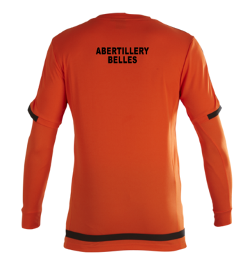 Training Shirt and Base Layer Set (Printed badge with club name on the back) Tangerine/Black