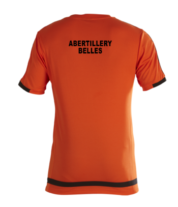 Training Shirt (Printed badge with club name on the back) Tangerine/Black