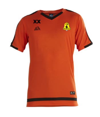 Training Shirt (Printed badge with club name on the back) Tangerine/Black