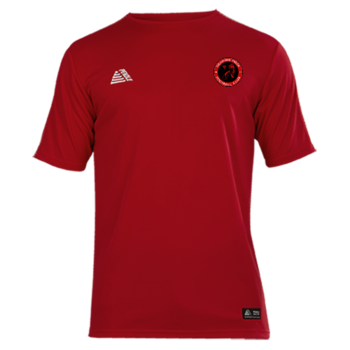 INTER T-SHIRT - Red/White (Embroidered Badge)