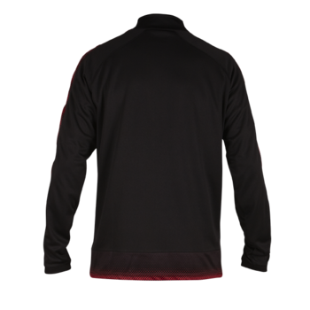 Inter Tracksuit Top - Black/Red (Embroidered Badge)