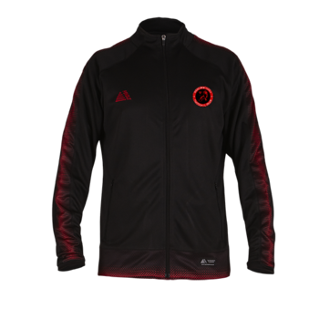 Inter Tracksuit Top - Black/Red (Embroidered Badge)