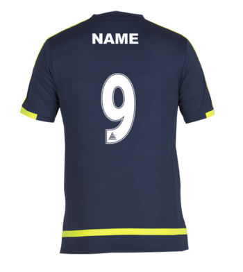 School Shirt (With Name) Navy/Yellow