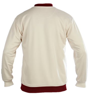 Club Long Sleeve Cricket Sweater (Printed Badge)