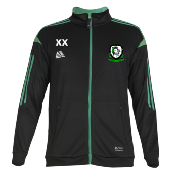 Club Tracksuit Top in Black/Green - Slade Green Knights FC