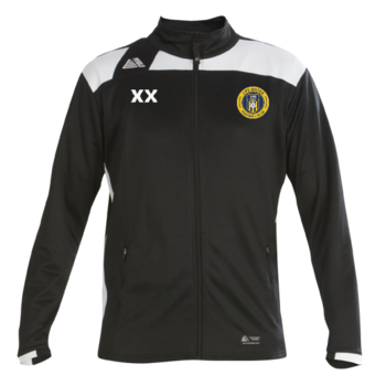 Malmo Tracksuit Top - Black/White (Embroidered Badge)