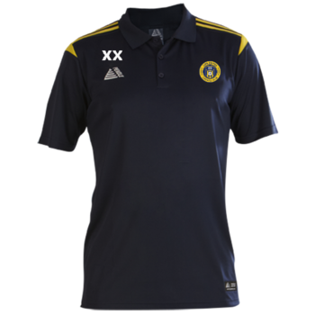 Atlanta Polo Shirt - Navy/Yellow (Embroidered Badge)