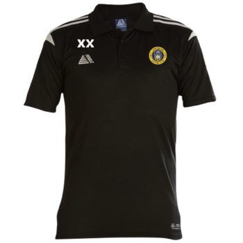 Atlanta Polo Shirt - Black/White (Embroidered Badge)