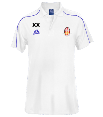 Club Polo Shirt (White/Navy)