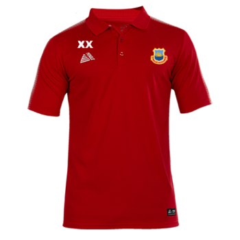 Inter Polo Shirt - Red/White (Embroidered Badge)