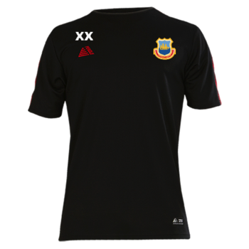 Inter T-Shirt - Black/Red (Embroidered Badge)