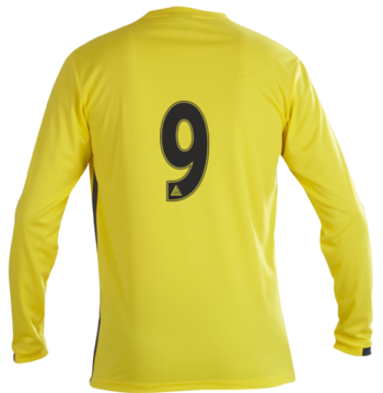 Club Away Shirt (Embroidered Badge) Yellow/Navy