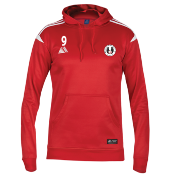 Club Hoodie - Red/White (With Numbers)