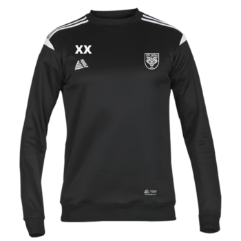 Club Sweatshirt - Black/White (Embroidered Badge)