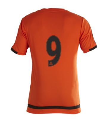 Club Shirt (Printed Badge) Tangerine/Black