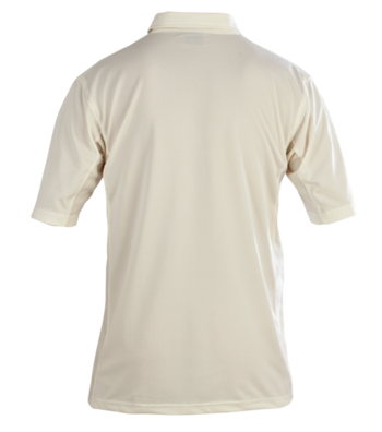Club Short Sleeve Cricket Shirt (Embroidered Badge)