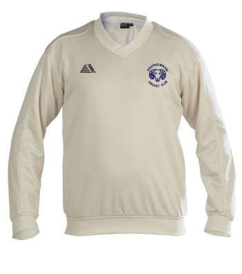 Club Long Sleeve Cricket Sweater (Embroidered Badge)