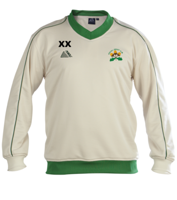 Long Sleeve Cricket Sweater (Embroidered Badge)