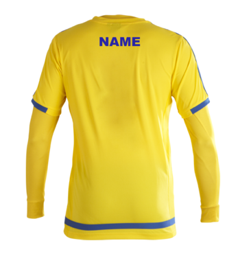 Under 10s and Under 16s Shirt Yellow/Royal