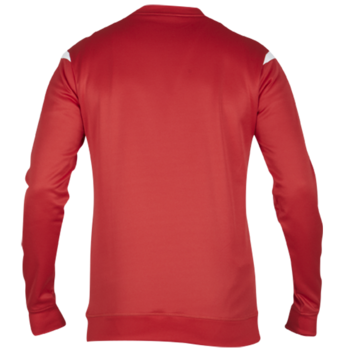 Club Sweatshirt - Red/White (Printed Badge & Initials)