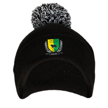 Football Bobble Hat (Embroidered Badge)