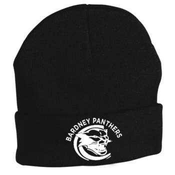 Black woolly hat