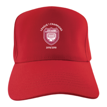 Club Cap - Red (League 1 Champions Badge)