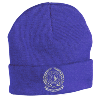 Embroidered Woolly Hat - Royal